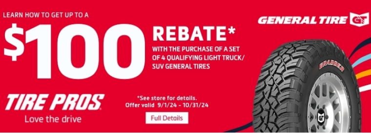 General Tire special | Neighborhood Tire Pros